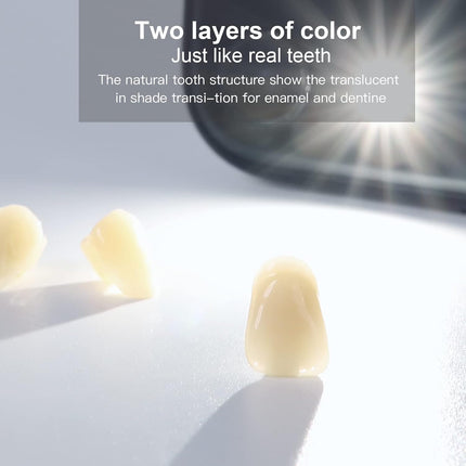 Vepine Dental Acrylic Resin Teeth | 112 Pcs Denture Set with Realistic A2 Shade | Perfect for Halloween & Daily