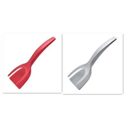 2-in-1 Grip and Flip Tongs with Heat-Resistant Spatula | Versatile Kitchen Tool for Easy Flipping and Gripping