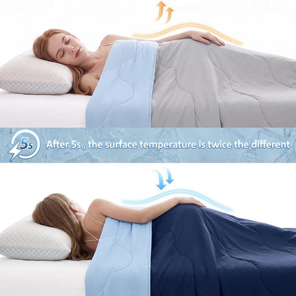 Cozy Nights | Washable Cooling Comforter Queen Size with Reversible Design | Lightweight Bedding for Hot Sleepers
