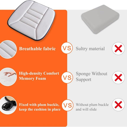 Car Seat Cushion, Ergonomic Seat Cushion with Breathable Mesh Cover and Non Slip Base – image 13