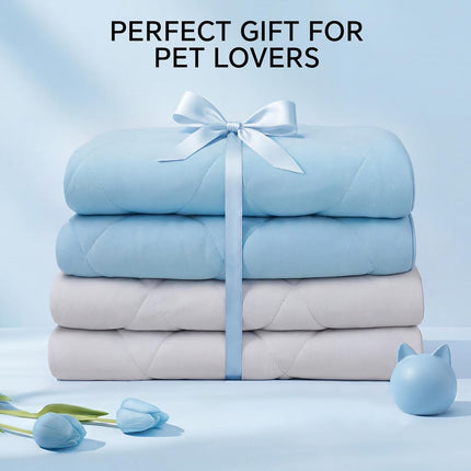 Cool Comfort | Premium Cooling Dog Blanket for Small & Medium Dogs with Q-max > 0.4 | Washable Calming Mat for Couches & Beds
