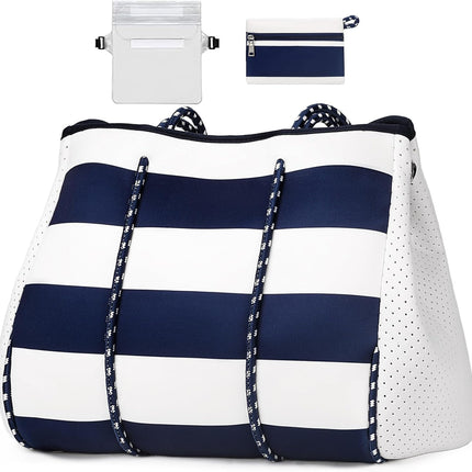 Vepine beach Tote Bag | Large Beach Bag with Inner Pocket for Easy Organization