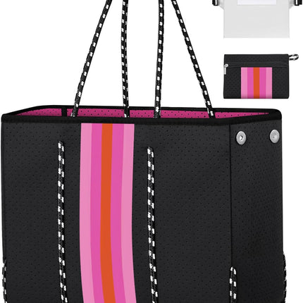 Vepine beach Tote Bag | Large Beach Bag with Inner Pocket for Easy Organization