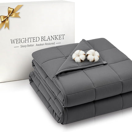 Cozy Comfort | Cooling Weighted Blanket for Adults with Premium Glass Beads | Soft Breathable Design for Relaxation and Sleep Quality