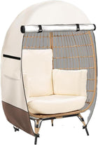 Egg Chair Cover Waterproof with Double Zipper, Outdoor Furniture Cover, Patio Furniture Covers for Hanging Egg Chair