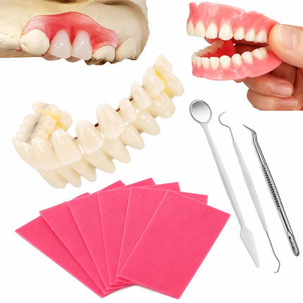 Vepine Complete Denture Set | Full & Partial Dentures with Easy-to-Use Tool Kit | Create Your Ideal Smile at Home