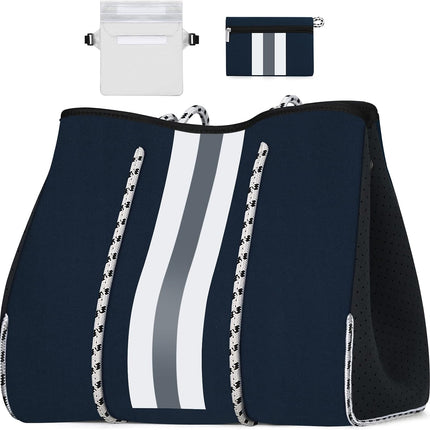 Vepine beach Tote Bag | Large Beach Bag with Inner Pocket for Easy Organization