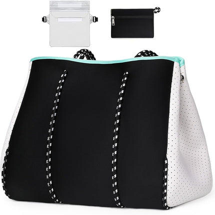 Vepine beach Tote Bag | Large Beach Bag with Inner Pocket for Easy Organization