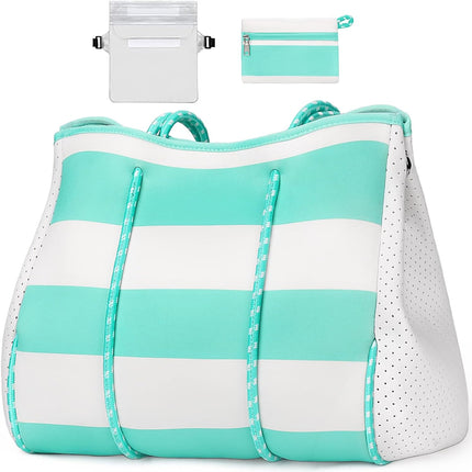 Vepine beach Tote Bag | Large Beach Bag with Inner Pocket for Easy Organization