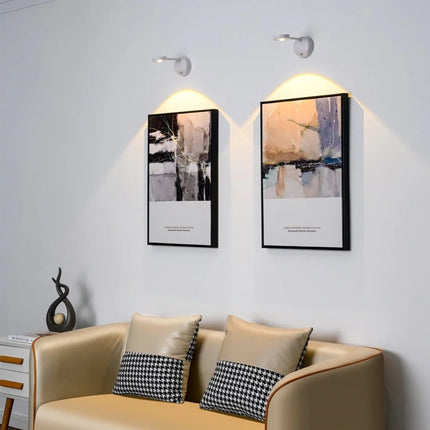 Motion Spotlight with 360° Rotation & Dimmable Features | Wireless LED Light for Versatile Indoor Illumination