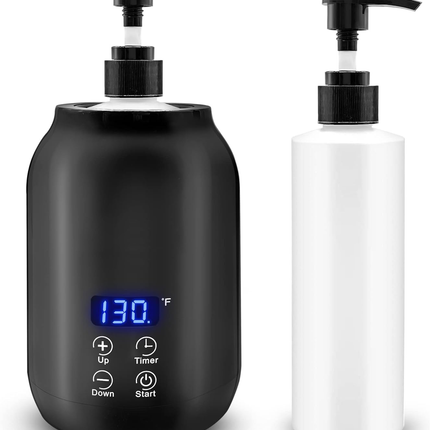 Massage Oil and Lotion Warmer, Electric Oil Warmer for Massage with Digital Display, Portable Cream Warmer for Spa