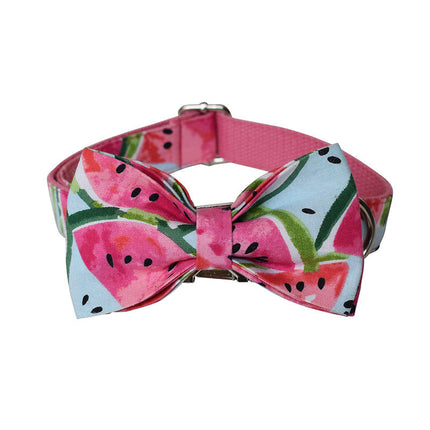 Flower Dog Collar and Leash Set with Customization Options | Eco-Friendly Comfort for Stylish Pups