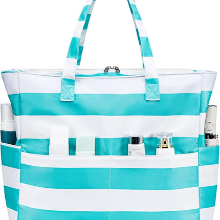 Ocean Breeze | Large Waterproof Beach Tote Bag with Wet Compartment | Stylish & Versatile for Pool, Travel, or Gym