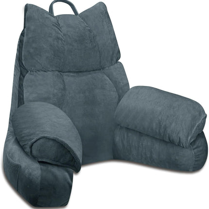 Lounge Comfort | Bed Pillow with Arm Support & Memory Foam | Ideal for Reading and Gaming