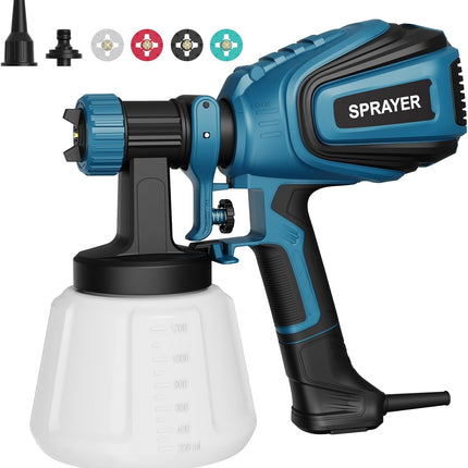 Electric Paint Sprayer, Spray Paint Gun with 4 Nozzles and 3 Patterns – image 6