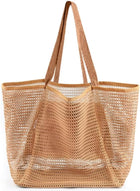 Summer Vibes | Mesh Beach Tote Bag with Large Inner Pocket | Sandproof Design for Effortless Travel