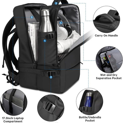 Water Resistant Duffle Bag Backpack, Large Travel Bag – image 39