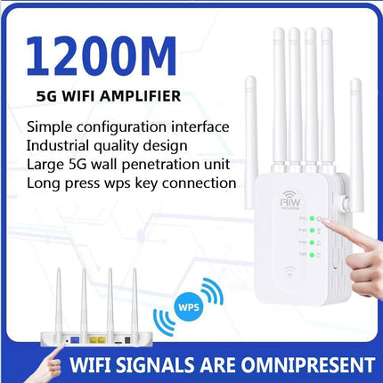Wireless Internet Booster | Long-Range Outdoor WiFi Range Extender with Weather-Resistant Design | Signal Booster for Home & Garden