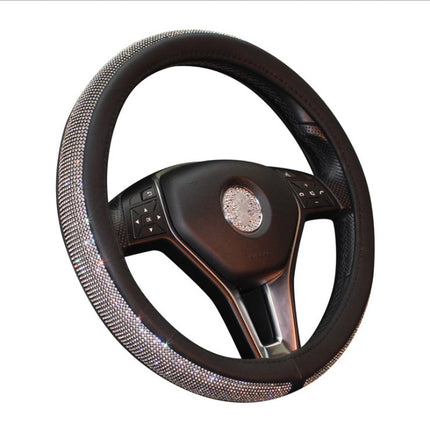Cute Cartoon Leather Steering Wheel Cover for Most GM Models | Anti-Slip Design for Enhanced Comfort and Safety
