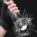 Rechargeable Flashlight, EDC Flashlight with Zoom and 5 Modes, Waterproof Pocket Flashlight, Mini LED Torch for Camping