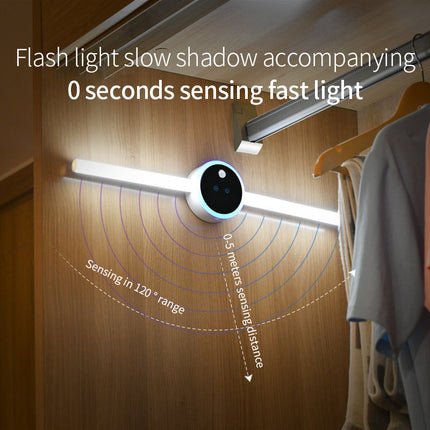 Smart LED Cabinet Light with Motion Sensor & Clock Timer | Multifunctional Lighting for Home Convenience