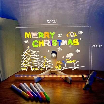 LED Drawing Board for Kids, Light Up Message Board with 7 Colored Pens, LED Sign Board for Cafe Menu – image 20