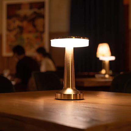 Dimmable Retro Bar Table Lamp with Adjustable Lighting | Portable Iron Design for Elegant Ambiance