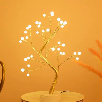 LED Bonsai Tree Light with Dual Power Supply | Elegant Table Lamp for Artistic Home Decor