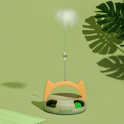 Cat Teaser Stick Toy with Chew-Resistant Design | Durable Play for Cats of All Ages