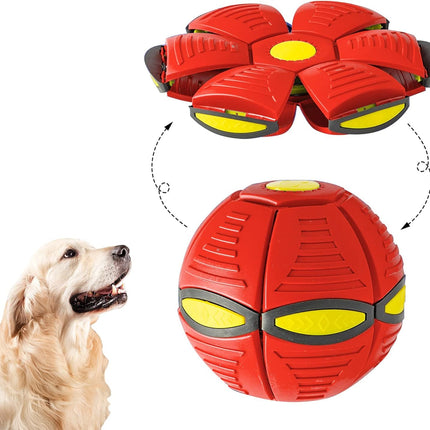 Magic Ball Toy for Dogs with Durable Soft Plastic Design | Interactive Flying Saucer for Engaging Play and Bonding