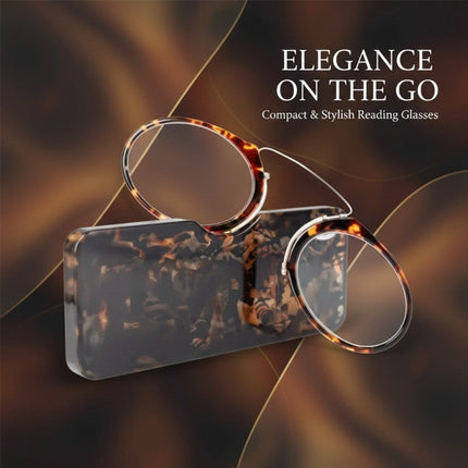 Ultra Thin Reading Glasses with Case, Stylish Reading Glasses with Acetate Frame