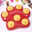 Natural Rubber Puzzle Feeder Toy for Pets | Engaging Treat Dispenser for Mental Stimulation and Slow Feeding