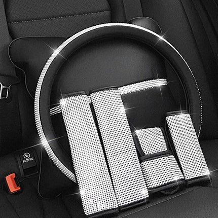 Cute Cartoon Leather Steering Wheel Cover for Most GM Models | Anti-Slip Design for Enhanced Comfort and Safety