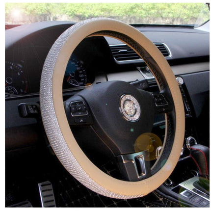 Cute Cartoon Leather Steering Wheel Cover for Most GM Models | Anti-Slip Design for Enhanced Comfort and Safety