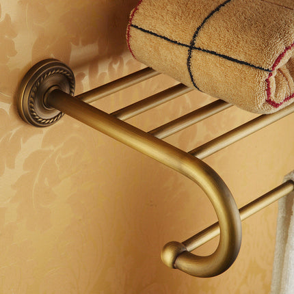 Brass Bathroom Accessories, Wall Mounted Towel Rack – image 14