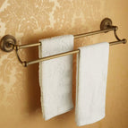 Double rod towel holder
