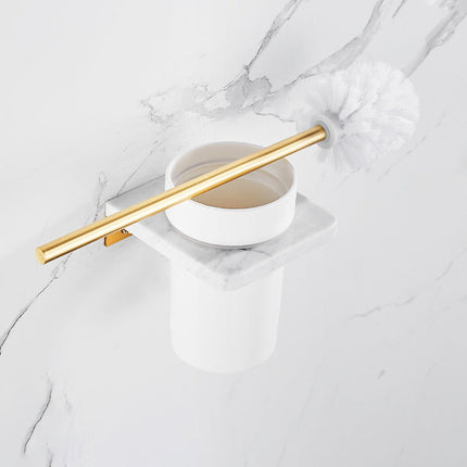 Brushed Brass Bathroom Accessory, Toilet Paper Holder – image 30