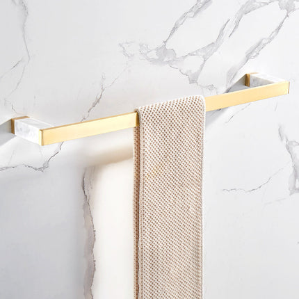 Brushed Brass Bathroom Accessory, Double Towel Bar – image 29
