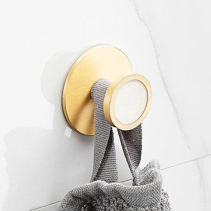Brushed Brass Bathroom Accessory, Toilet Paper Holder, Towel Holder Wall Mounted, Bathroom Shelf, Double Towel Bar