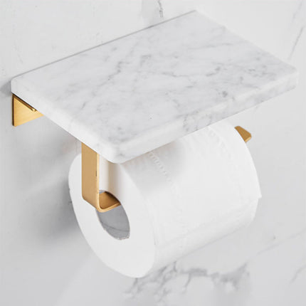 Brushed Brass Bathroom Accessory, Towel Holder Wall Mounted – image 19