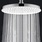Shower Heads, Fixed Shower Head High Flow, Water Saving Wall Mount Shower Head Replacement with Air Injection