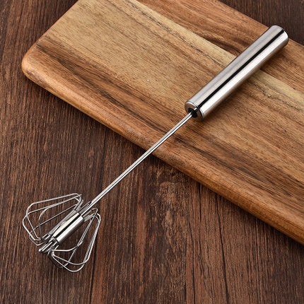 Stainless Steel Semi-Automatic Egg Beater with Lightweight Design | Effortless Mixing for Baking and Cooking