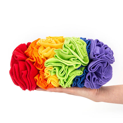 Dog Snuffle Pad Puzzle Training Mat with Soft Polar Fleece Fabric | Engaging Scent Game for Small to Medium Dogs