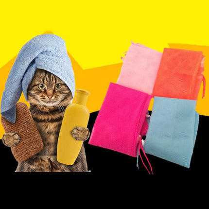 Cat Grooming Bag with Mesh Design for Easy Bathing | Stress-Free Grooming Tool for Cats