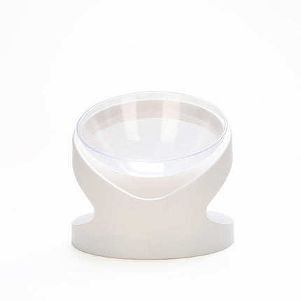 Ergonomic Cat Bowl with Diagonal Design for Cervical Vertebra Protection | Natural Eating Position for Cat Health