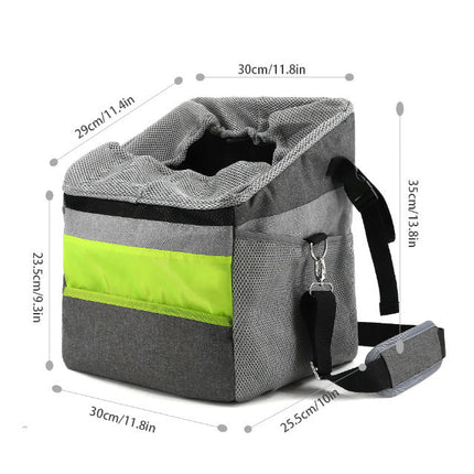 Pet Bag Bicycle Basket with Waterproof Oxford Material | Secure and Comfortable Ride for Small Pets