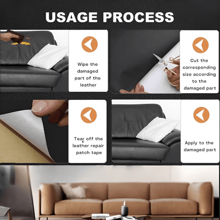 Self Adhesive Leather Patch for Sofa, Leather Repair Tape for Couch – image 4