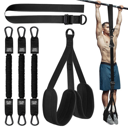 Resistance Bands for Pull Ups, Pull Up Assist Band with Double Foot Support, Home Gym Equipment for Upper Body Workout