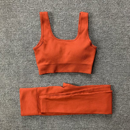 Seamless Yoga Set for Women with High-Waisted Leggings | Comfortable Activewear for Stylish Workouts