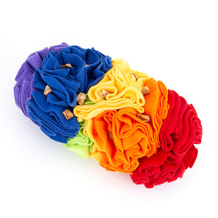 Dog Snuffle Pad Puzzle Training Mat with Soft Polar Fleece Fabric | Engaging Scent Game for Small to Medium Dogs